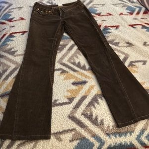 Perfect condition, brown cordoroy True Releguon Jeans. Worn once